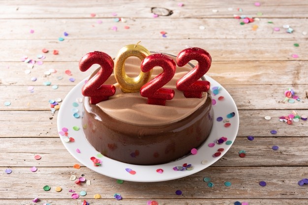 2022 New Year Chocolate Cake
