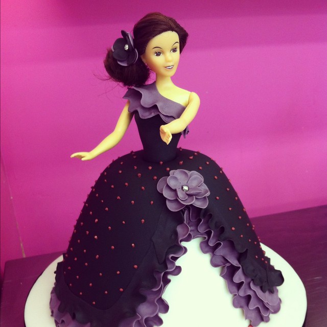  Barbie Doll Cake Flamenco style