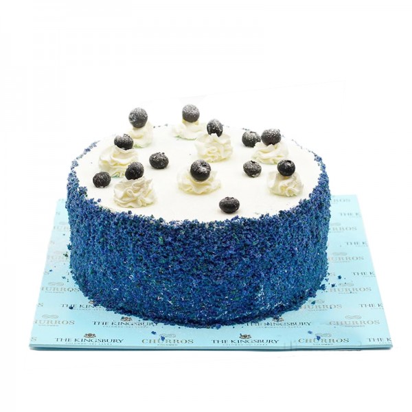 Birthday special blue velvet cake