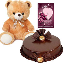  Chocolate-Cake-and-teddy-bear-with-card