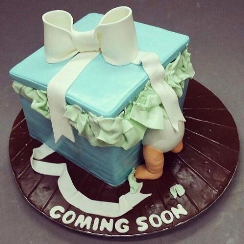 Coming Baby Shower Cake