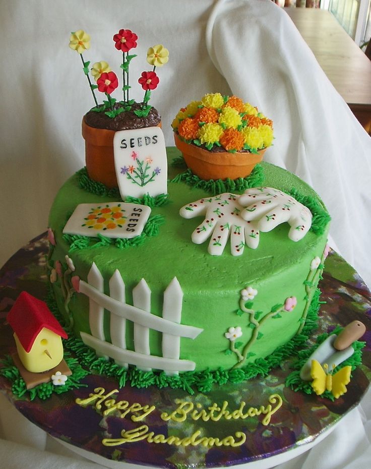 Coolest-Homemade-Garden-Theme-Birthday-Cakes