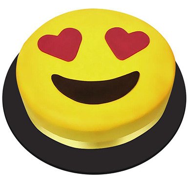 Heart Eye Emoji Cake