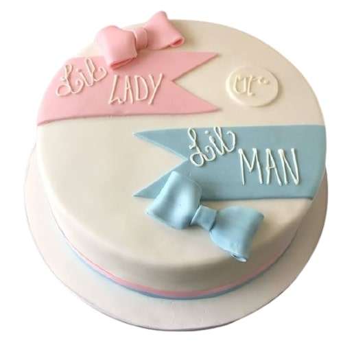 Lil Lady & Man Shower Cake