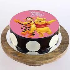 Pooh And Tigger Photo Cake