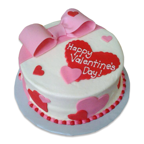 Special Valentines Day Bow Cake
