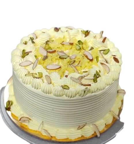 Vanilla Round Rasmalai Cake