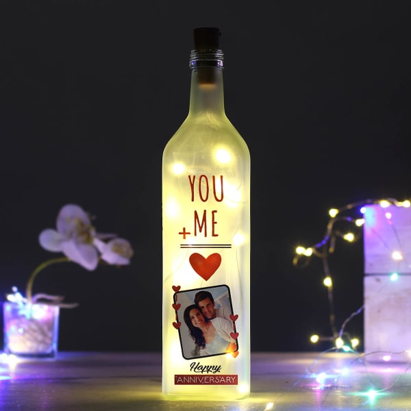 You & me Personalized LED Bottle Lamp