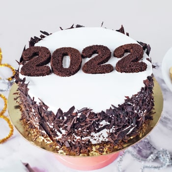 New Year 2022 Black Forest Cake