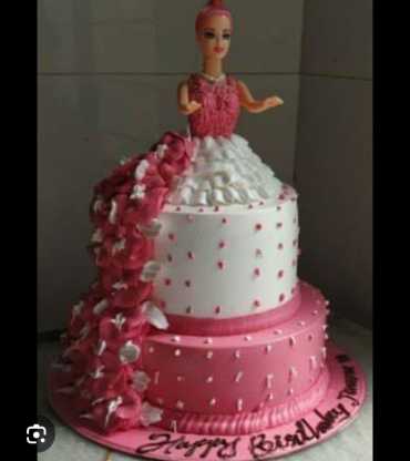 2 Layer Baby Doll Cake