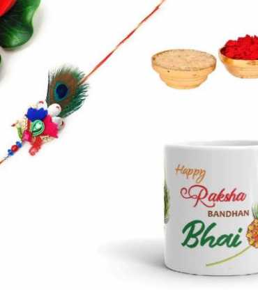 coffee mug with rakhi