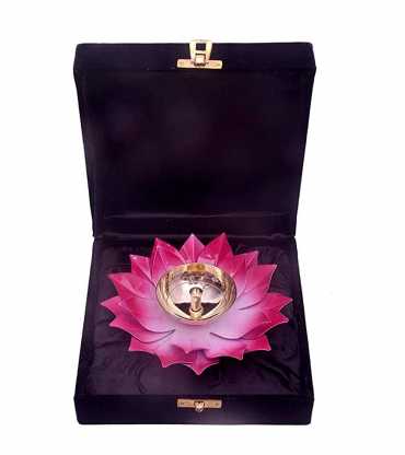  Copper Diya Designer akhand (Gold)