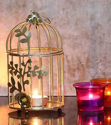 Hanging Stel Tea Light Candel