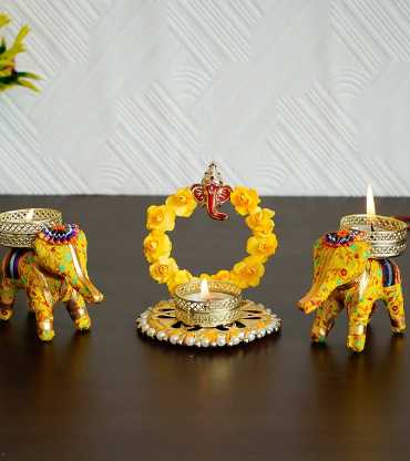  Ganesh Tealight Candles Diyas for Diwali Decoration