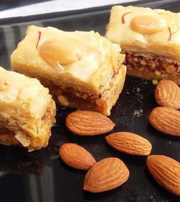 Baklava Sweets Filled with Almond 