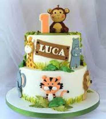 Animal Theme Cake 