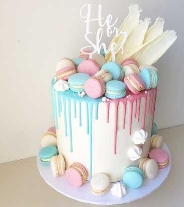 Baby Shower Cake Drip Cake 