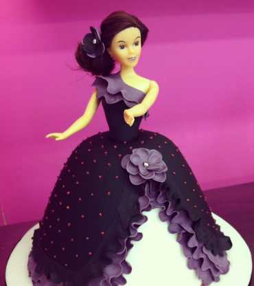  Barbie Doll Cake Flamenco style