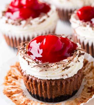 Black Forest Cheese Cup Cake