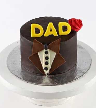 Bow Tie Truffle Cake for Dad