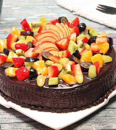 Chocolate Truffle Fruit Cake