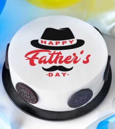 Classic Fathers Day Poster Cake