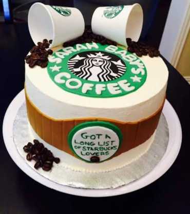 Coffee Theme Cake