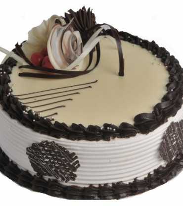 Delectable Choco Vanilla Birthday Cake