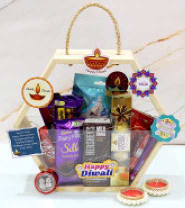 Delightful Diwali Hexagon Basket