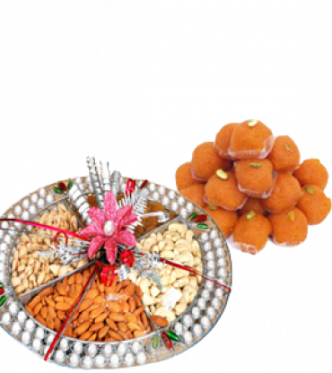 Diwali Gift Hamper Motichoor Laddoo with Dryfruit 