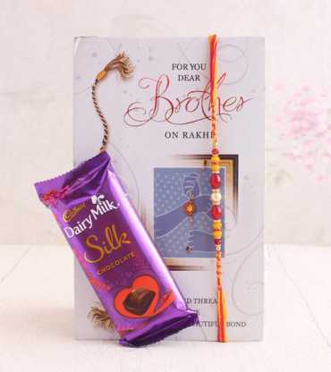 Rakhi gift combo with card