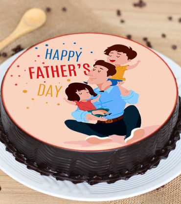 Fathers Day Poster Cake