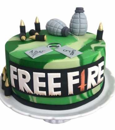 Free Fire Games Cake