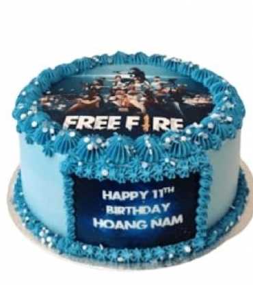 Free Fire Photo Cake