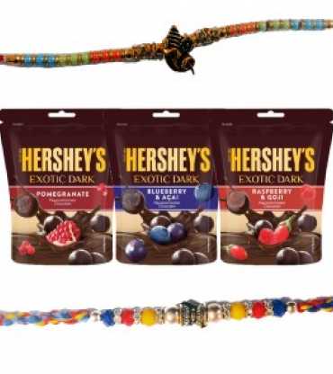 Set Of 2 Rakhis With Assorted Value Pack Of 3(100G Each)