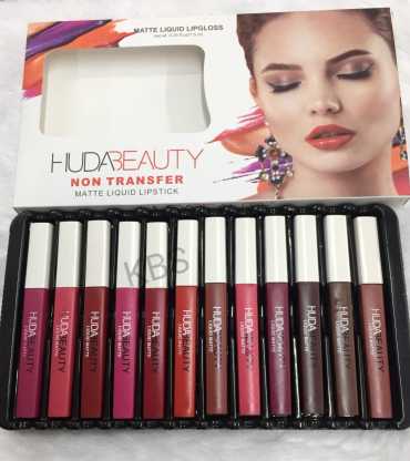 Huda Beauty Non Transfer Matte Lipsticks Set Of 12