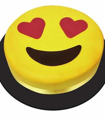 Heart Eye Emoji Cake