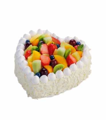 Heart Shape Fruit Cake 