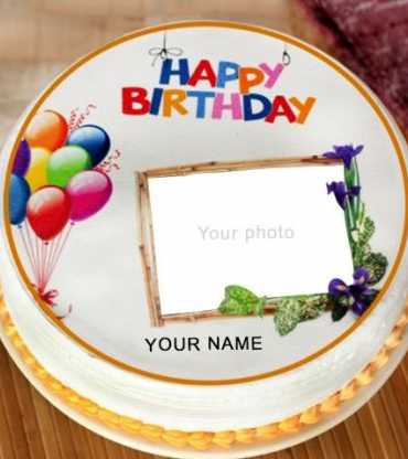 Kids Birthday Photo Cake 