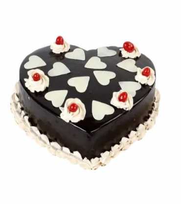 Lovely Heart Shape Chocolate Cake