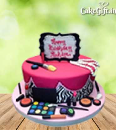 Makeup Fondant Cake