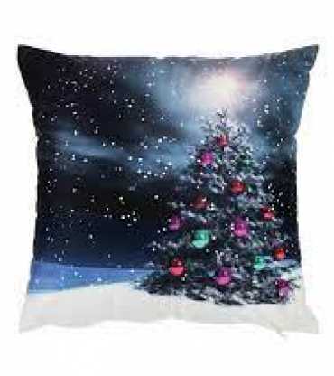 Moonlight Christmas Tree Pillow