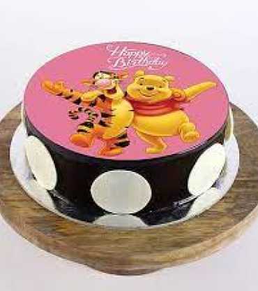 Pooh And Tigger Photo Cake