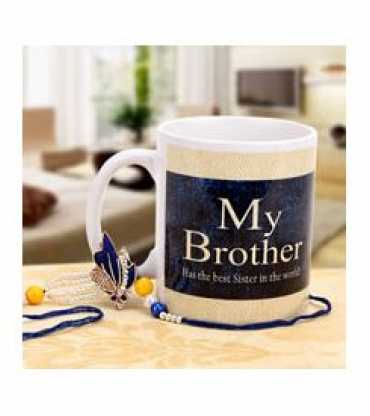 Printed Coffee Mug With Rakhi