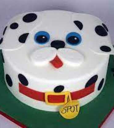 Puppy Dog Fondant Cake