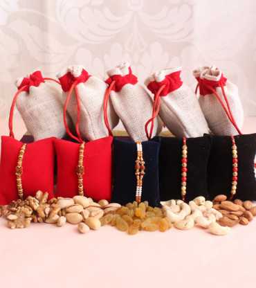 Dryfruits With Rakhi Gift Hamper