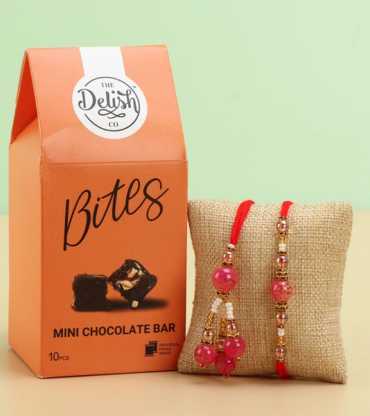 Bhaiya Bhabhi Rakhi Set & Delish Bites Hamper