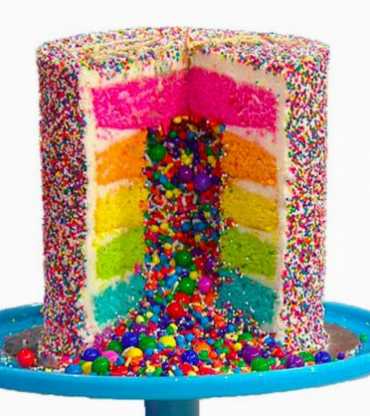 Rainbow Pull Me Up Cake