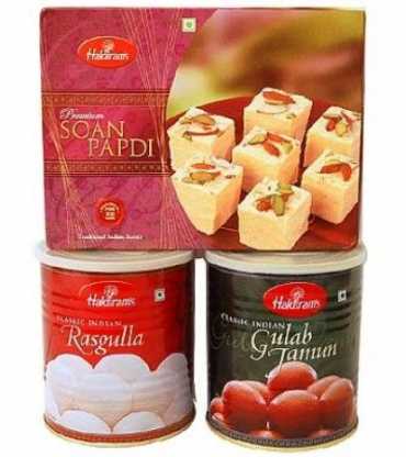 Rasgulla+Gulab jamun+soan papdi