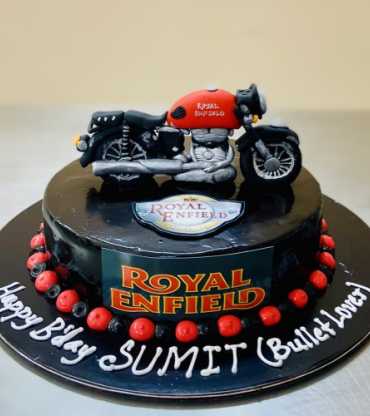 Royal Enfield Cake for Husband